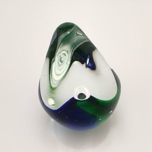 Murano paperweight triangle.